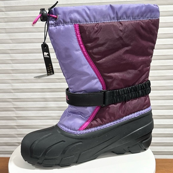 🌸SOREL🌸  Kids' Flurry Waterproof Snow Boot Size: 7 - Picture 5 of 10